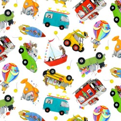Tossed Cars - WHITE