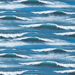 Landscape Medley - Waves Breaking - BLUE