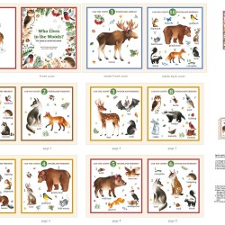 Book panel - Who Lives In The Woods (90cm) - BEIGE