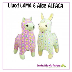 Pattern FFF - LLOYD LLAMA & ALICE ALPACA