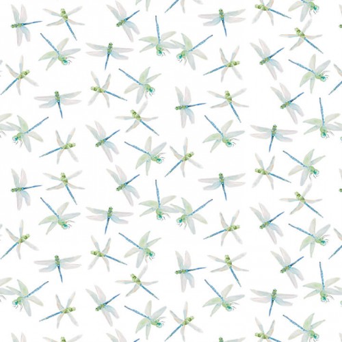 Tossed Dragonflies - WHITE