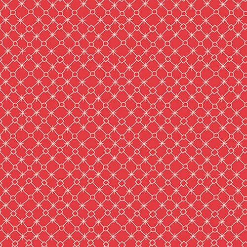 Geometric Squares - RED