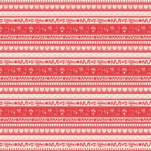 Novelty Sewing Stripe - RED