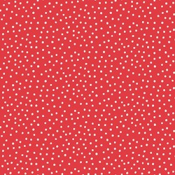 Cream Dots on Red - RED