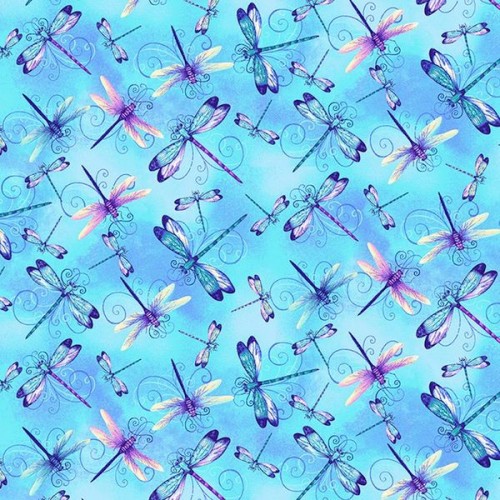 Dragonfly Swirl - LT BLUE