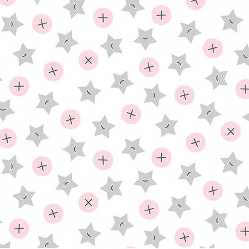 Buttons - WHITE/PINK
