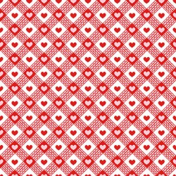 Diagonal Hearts - PINK