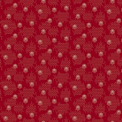 Floral and Honeycomb - SCARLET
