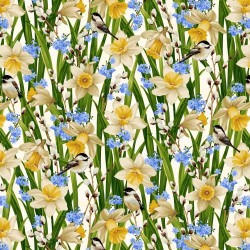 Daffodils & Birds - MULTI