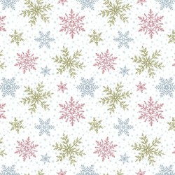 Tossed Snowflakes - MULTI/WHITE