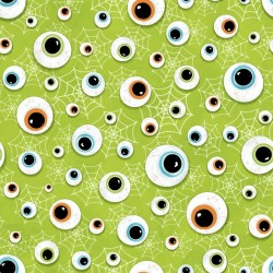 Eyeballs & Webs Glow - GREEN