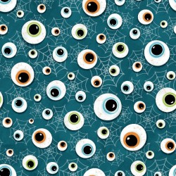 Eyeballs & Webs Glow - TEAL