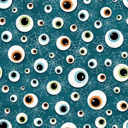 Eyeballs & Webs Glow - TEAL