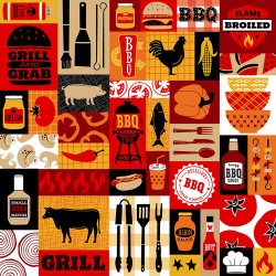 Patchwork Grill Icons - MULTI