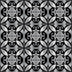 Geometric Tiles - BLACK