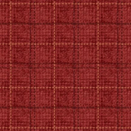 Flannel - Window Pane Plaid - RED