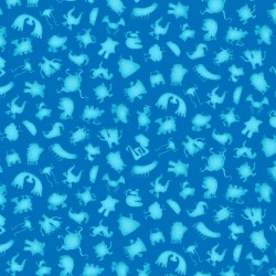 Silly Monster's Silhouette Digital - BLUE/BLUE