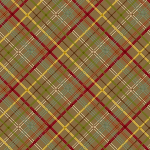 Blooming Plaid - BROWN