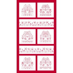 Redberry Lane Panel 60cm - RED