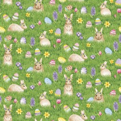 Bunnies & Eggs - GREEN
