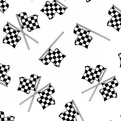Racing Flags - WHITE/BLACK