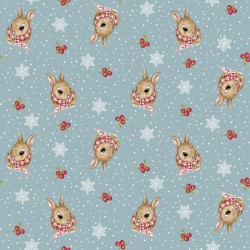 Tossed Bunny - BLUE MULTI