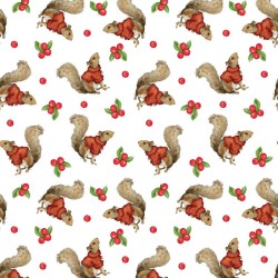 Tossed Squirrels - RED/WHITE