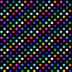 Hexi Dots  - BLACK
