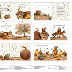 Hello Autumn Book Panel 90cm
