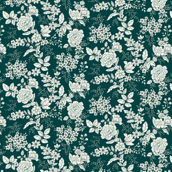 Floral - DARK TEAL