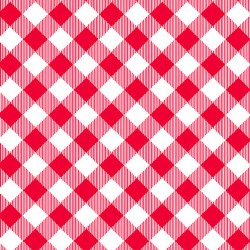 Large Check - RED/WHITE