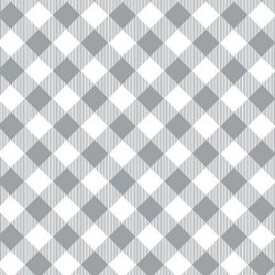 Large Check - GREY/WHITE