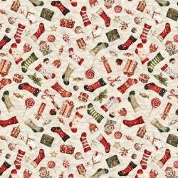 Stockings and Treats (Flannel) (Digital) - CHRISTMAS