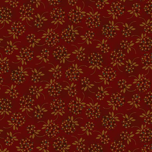 Star Dot Floral - RED