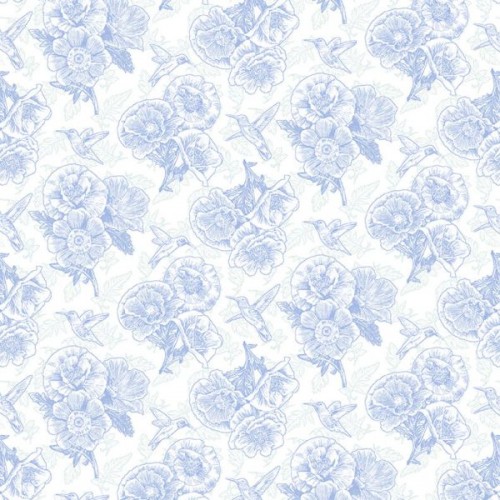 Poppy Linework - BLUE