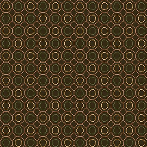 Dotted Hexies - BROWN