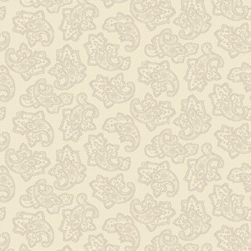 Dotted Paisley - CREAM
