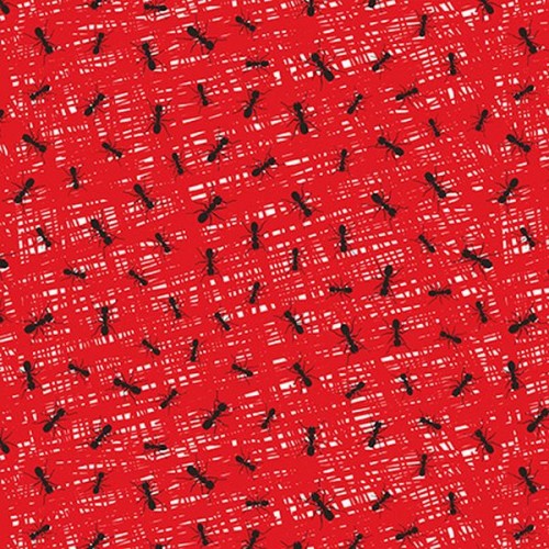 Abstract Texture with Ants - RED