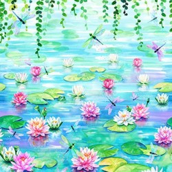 Water scene - WATER LILY