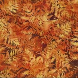 Fern Leaves-BROWN/ORANGE