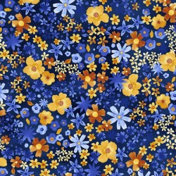 Packed Flowers - NAVY (Digital)