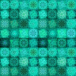 DreamBig - Flower Tiles - TEAL (Digital)