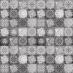 DreamBig - Flower Tiles - GRAY (Digital)