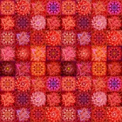 DreamBig - Flower Tiles - FLAME (Digital)