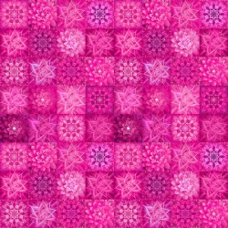 DreamBig - Flower Tiles - MAGENTA (Digital)