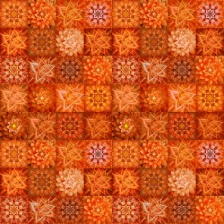 DreamBig - Flower Tiles - PERSIMMON (Digital)