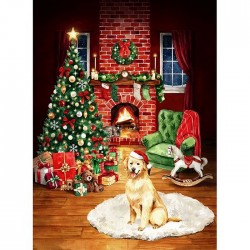 Christmas DogDigital Panel (80cm)- CHRISTMAS