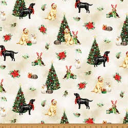 Christmas Cat&Dogs-ViNTAGE