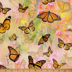 Butterflies With Pink Flowers - MARIPOSA