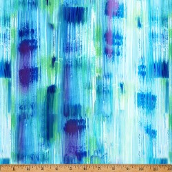 Blue's & Green Big Brush Strocks - AQUARIUS